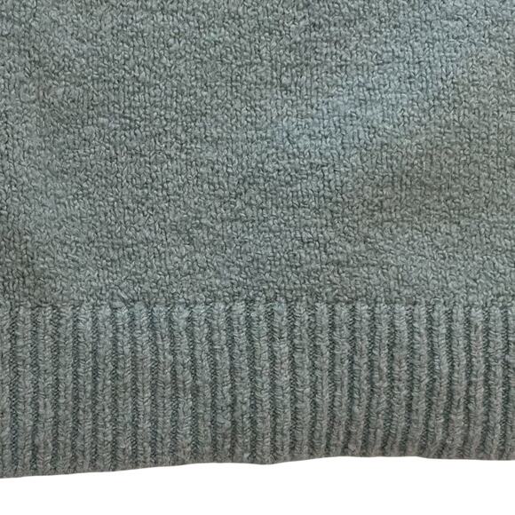 J. Jill Green Cotton/Wool Blend Boucle Oversized Turtleneck Sweater, Size XSP - Picture 2 of 8